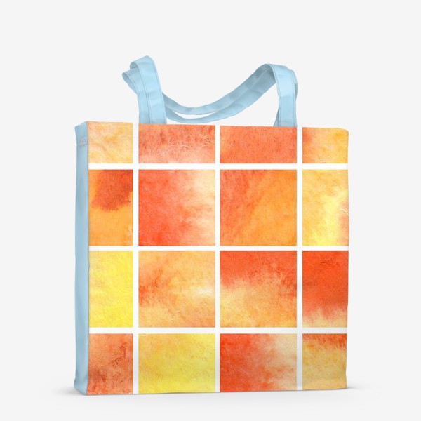 Сумка-шоппер «Солнечная акварельная мозаика»