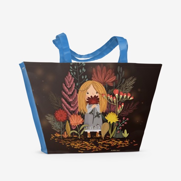 Пляжная сумка «Autumn flowers»