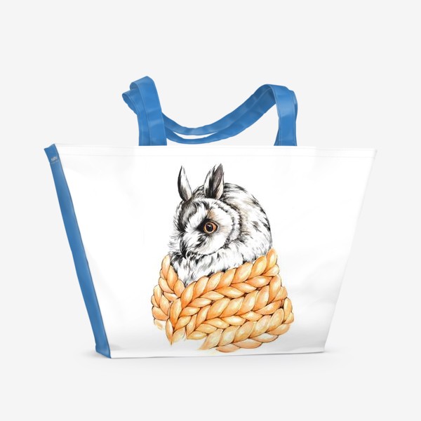 Пляжная сумка «Совушка в шарфе»