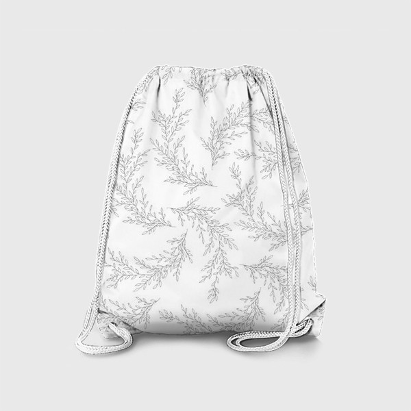 Рюкзак «Нежные веточки на белом фоне»