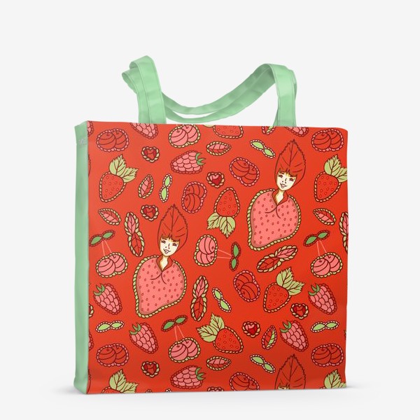 Сумка-шоппер «Strawberry Cuties / Клубничные Девчушки»