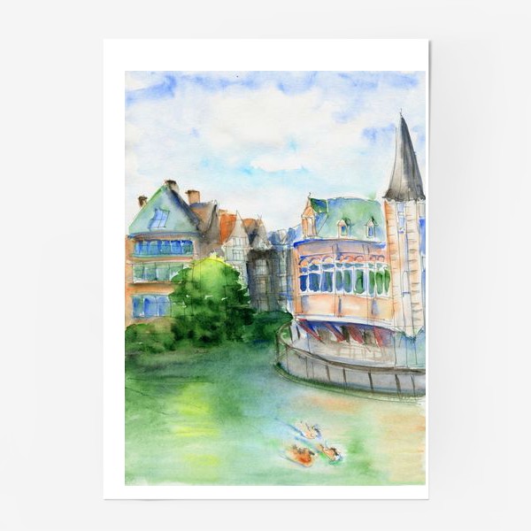 Постер «Город Гент Бельгия»