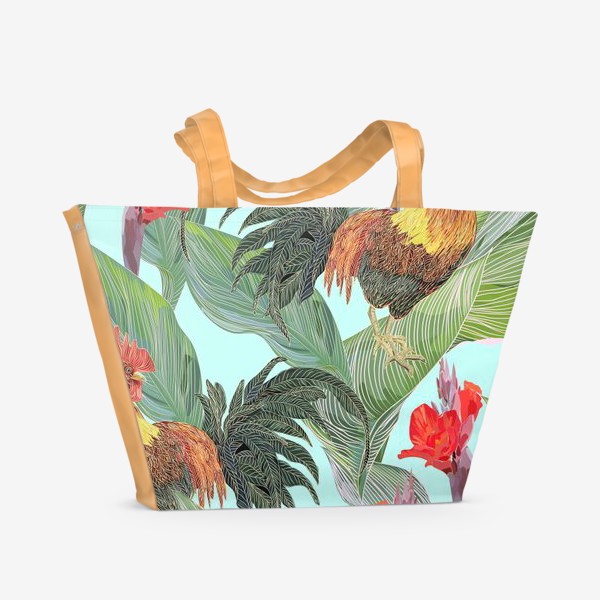 Пляжная сумка «rooster pattern»