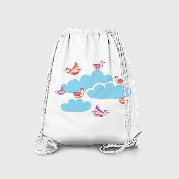 Рюкзак «Птицы и облака»