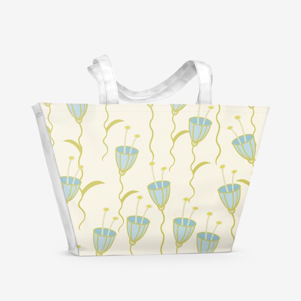 Пляжная сумка «campanula flowers»