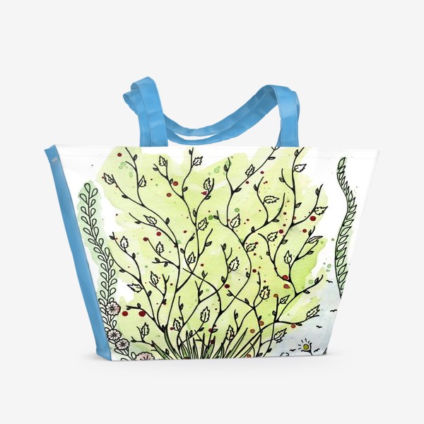 Пляжная сумка «Девушка- весна»