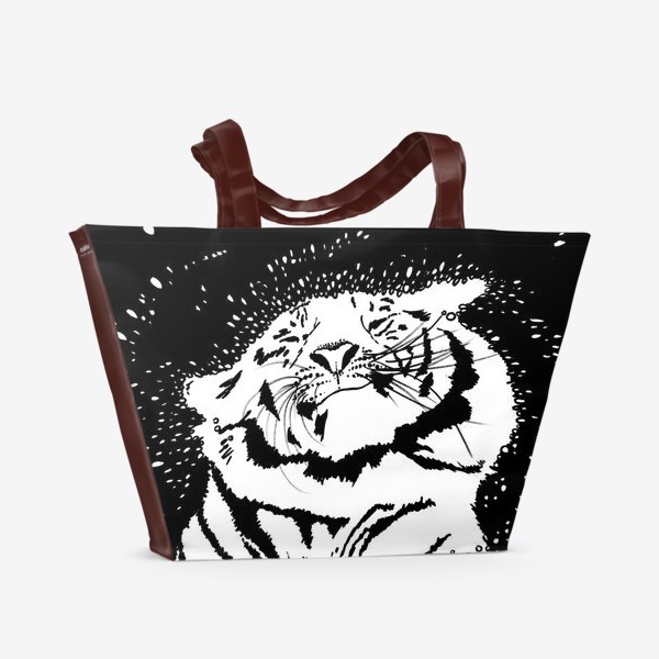 Пляжная сумка &laquo;Белый тигр&raquo;