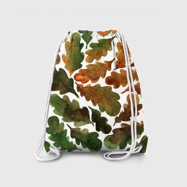 Рюкзак «Дубовые листья акварель в осенних тонах»