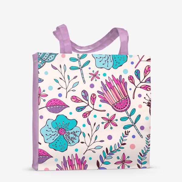 Сумка-шоппер «seamless floral pattern»