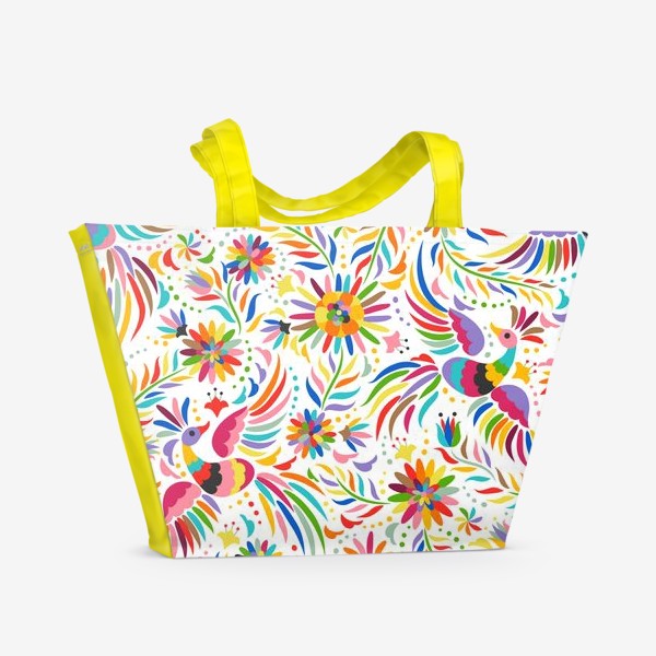 Пляжная сумка «white mexican pattern»