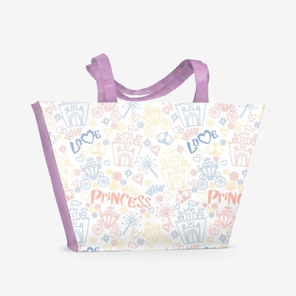 Пляжная сумка «Дудлы для принцесс»