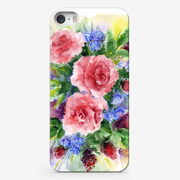 Чехол iPhone «Букет с розами»