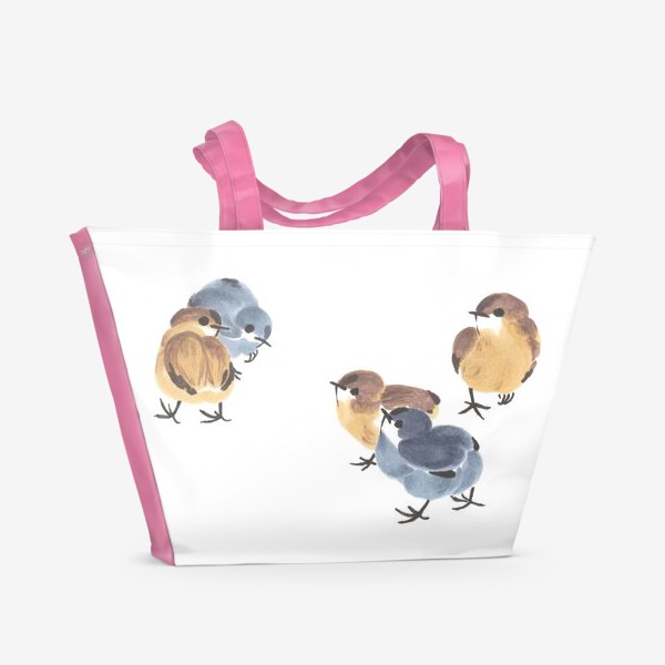 Пляжная сумка &laquo;цыплятки&raquo;