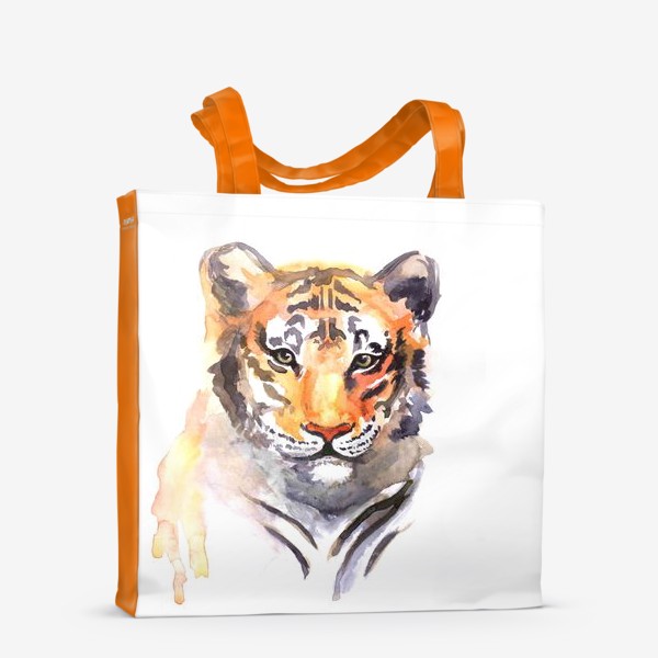 Сумка-шоппер «Акварельный тигр»