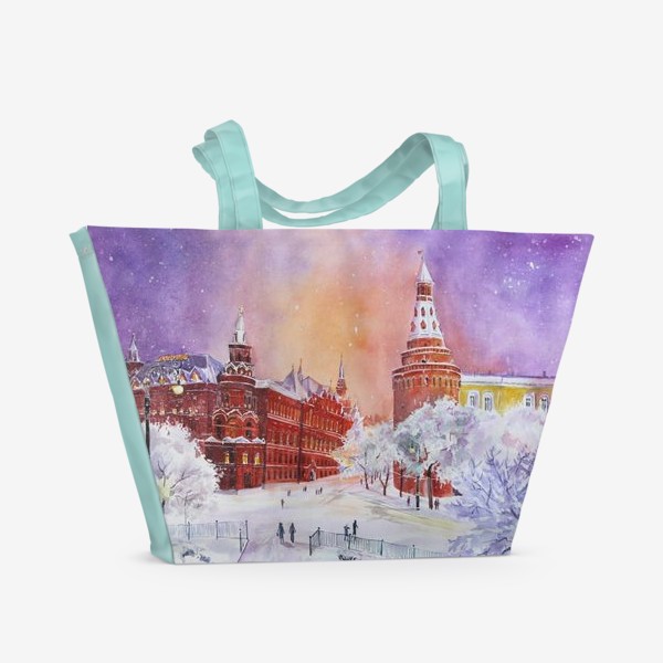 Пляжная сумка «Зимняя Москва»