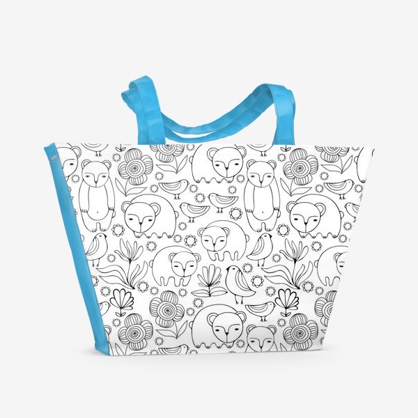 Пляжная сумка «Белые мишки»