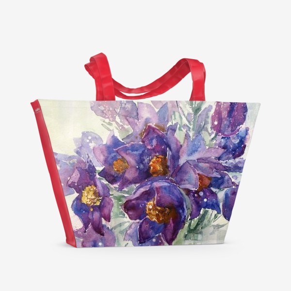 Пляжная сумка «Весенний букетик»