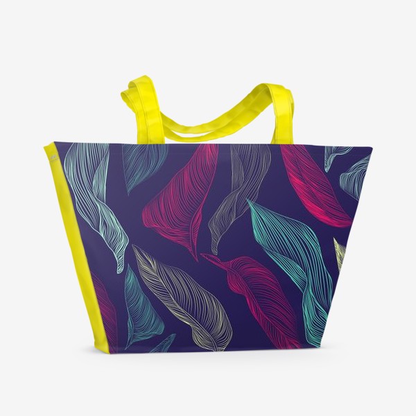 Пляжная сумка «leaf pattern»