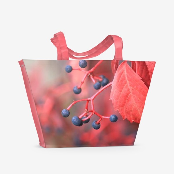 Пляжная сумка «Алая осень»
