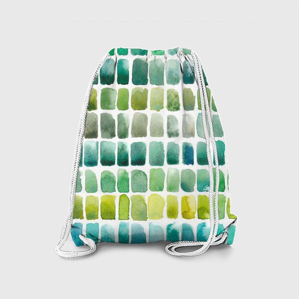 Рюкзак «Акварельная мозаика - зеленая»