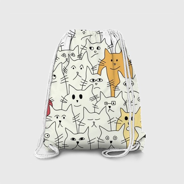Рюкзак «Светлые коты»