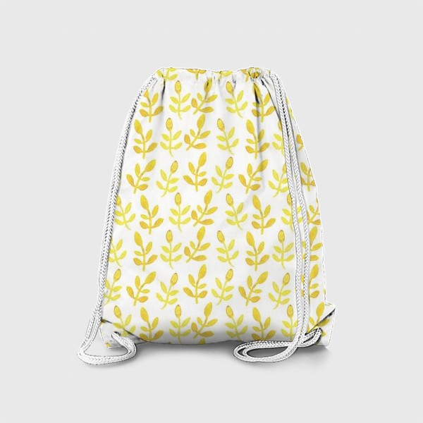 Рюкзак «Желтые акварельные веточки»