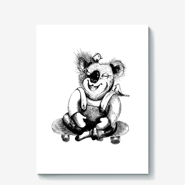 Холст «Счастливая коала! »