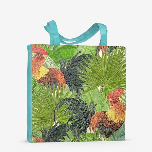 Сумка-шоппер «tropical rooster»