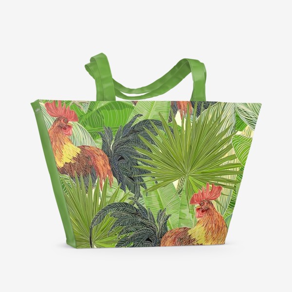Пляжная сумка «tropical rooster»
