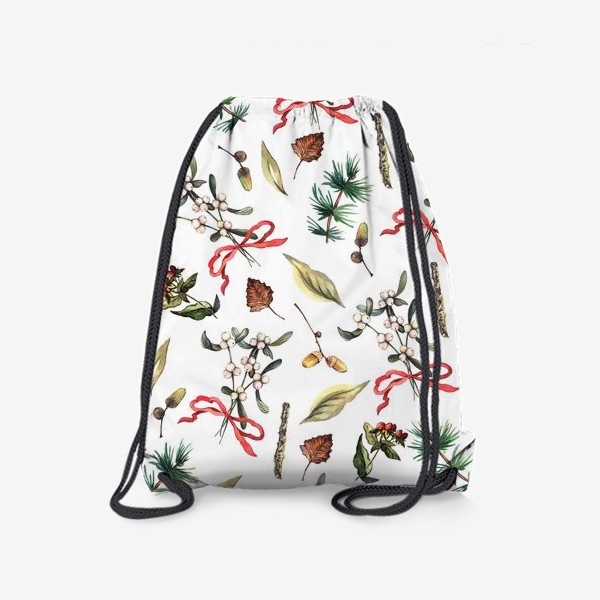 Рюкзак «Лесной Рождественский паттерн»