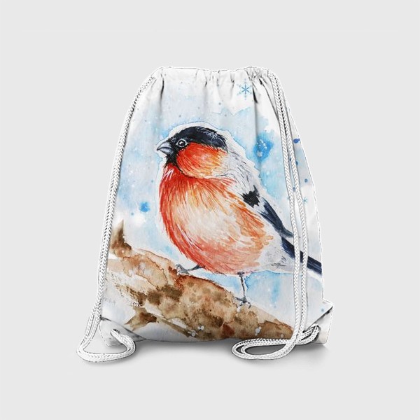 Рюкзак «Снегирь - зимняя птица»