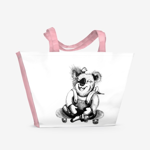 Пляжная сумка &laquo;Счастливая коала! &raquo;