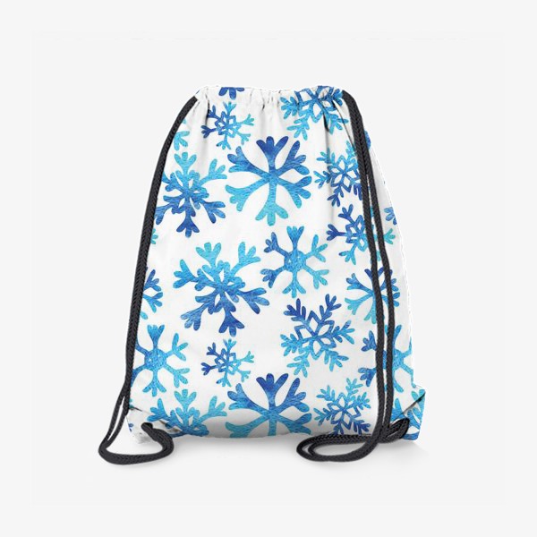 Рюкзак «Снежинки в акварели»