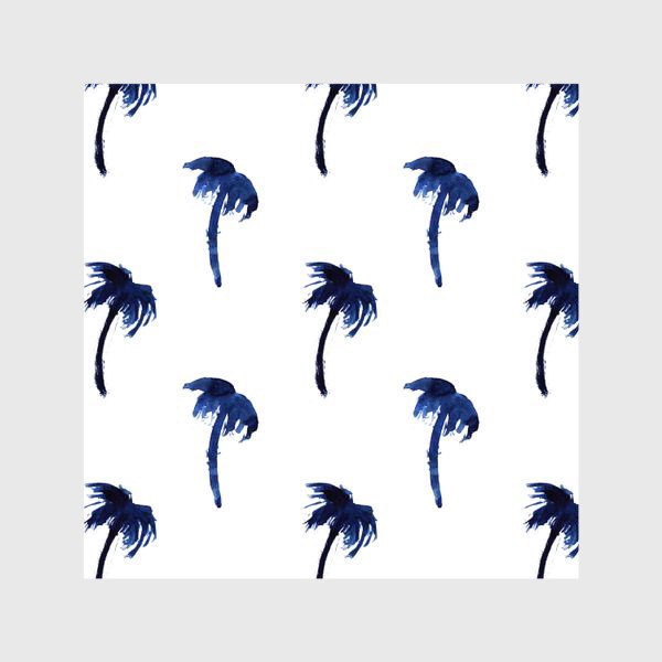 Шторы «Синие морские пальмы»