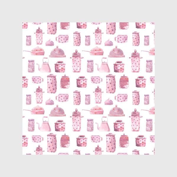 Скатерть «Розовая посуда»