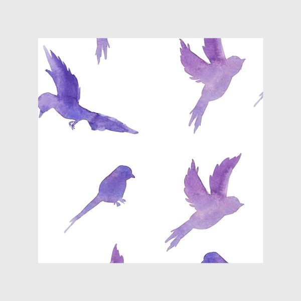 Шторы «Фиолетовые птички »
