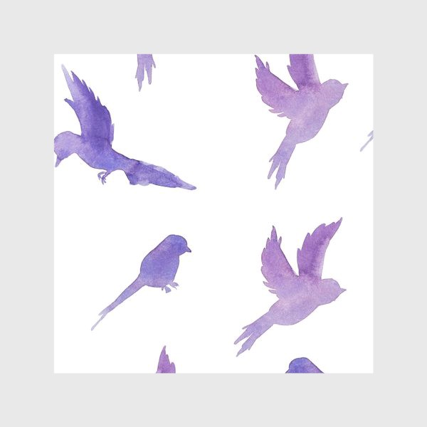 Скатерть &laquo;Фиолетовые птички &raquo;