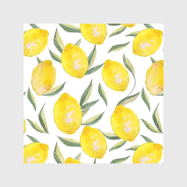 Шторы «Паттерн с лимонами»