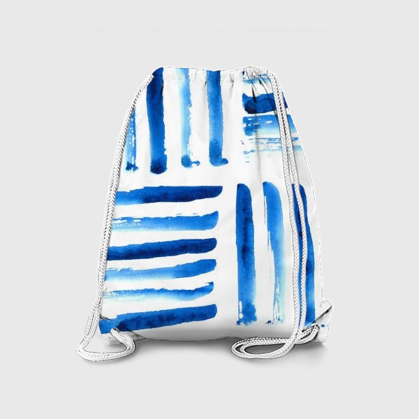 Рюкзак «Синие линии в квадрате»