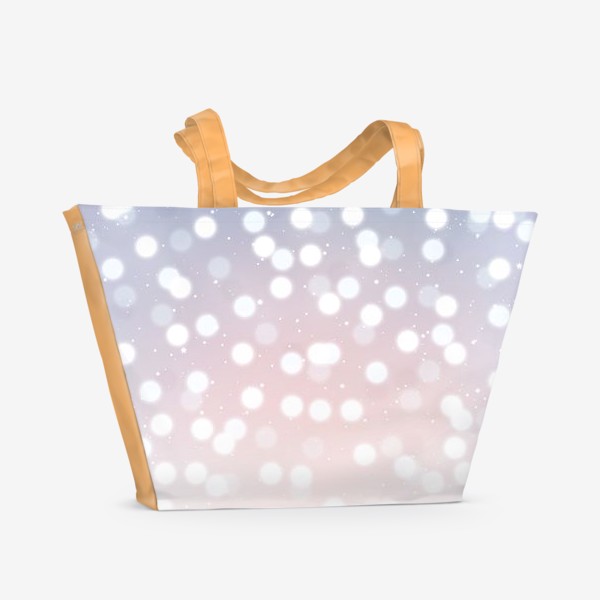 Пляжная сумка «Нежный фон с блестяшками»