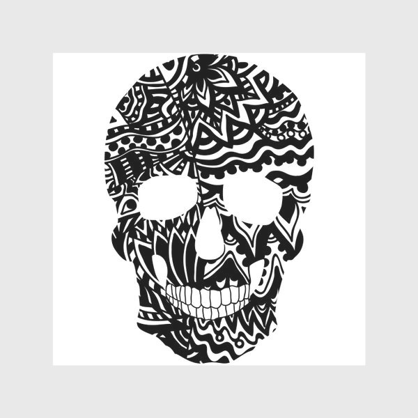 Скатерть «Black Ornamental Skull»