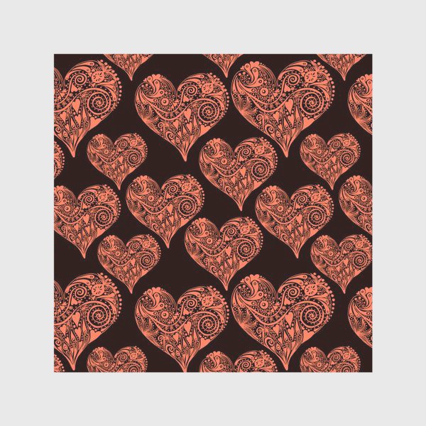 Скатерть &laquo;Pattern With Pink Graphic Decorative Hearts&raquo;