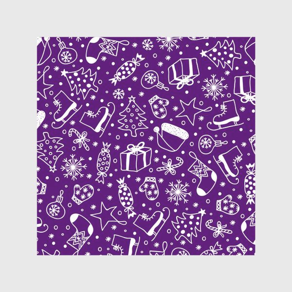 Скатерть «Violet Christmas Pattern»
