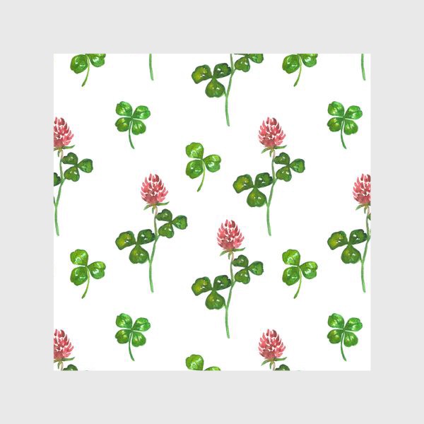 Шторы &laquo;Pattern With Watercolor Clover&raquo;