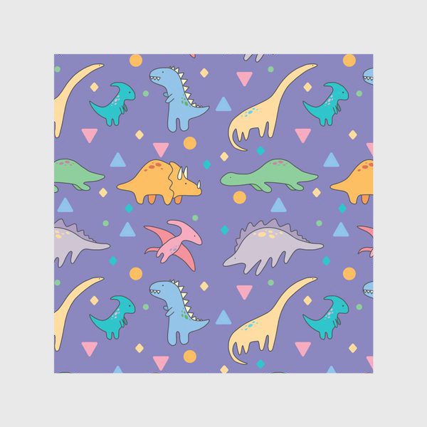 Скатерть «Динозавры фиолет»