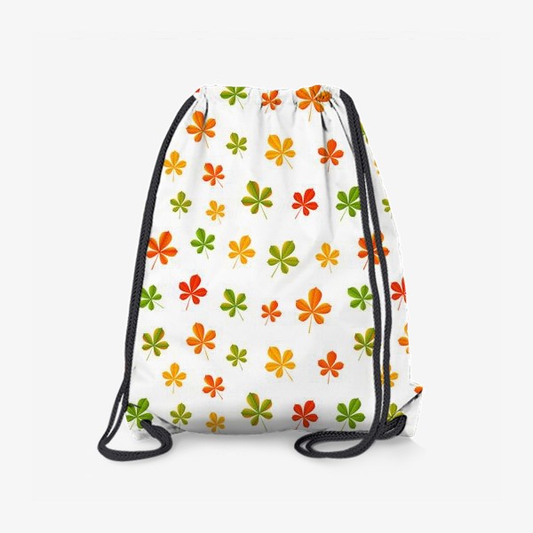 Рюкзак «Осенний паттерн с листьями каштана»