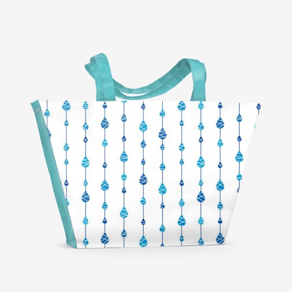 Пляжная сумка «Капельки дождя»