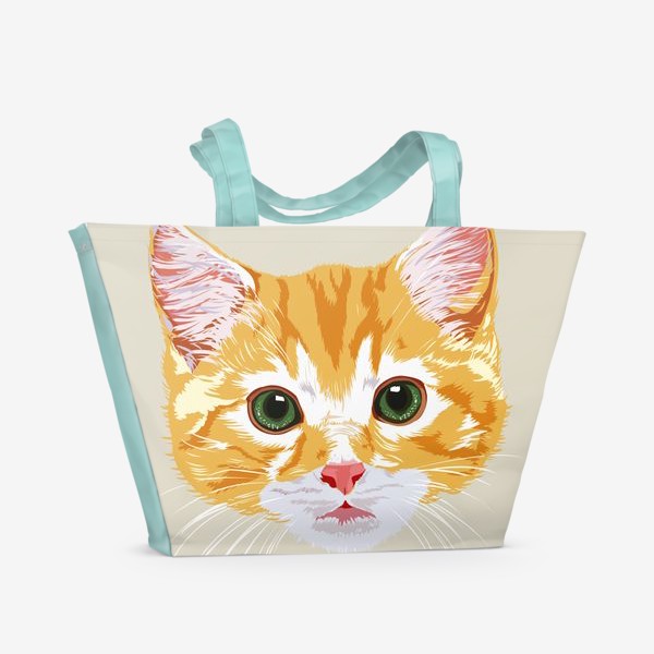 Пляжная сумка «милый котик»
