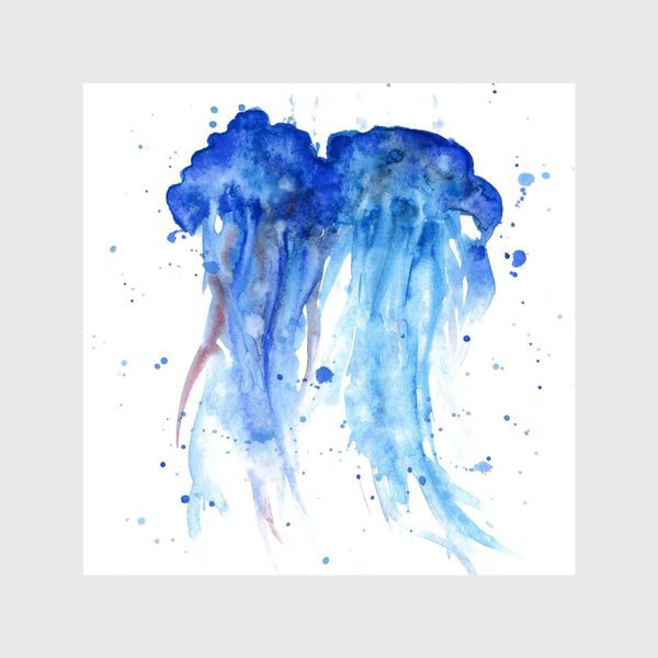 Шторы «Влюбленные медузы»