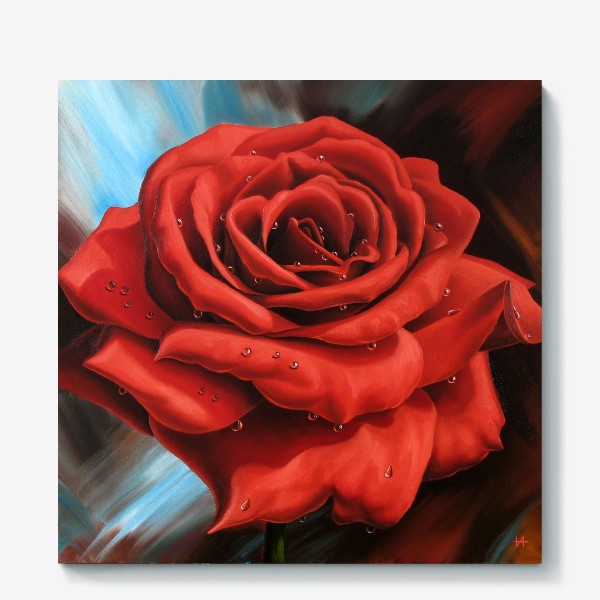 Холст «Красная роза»